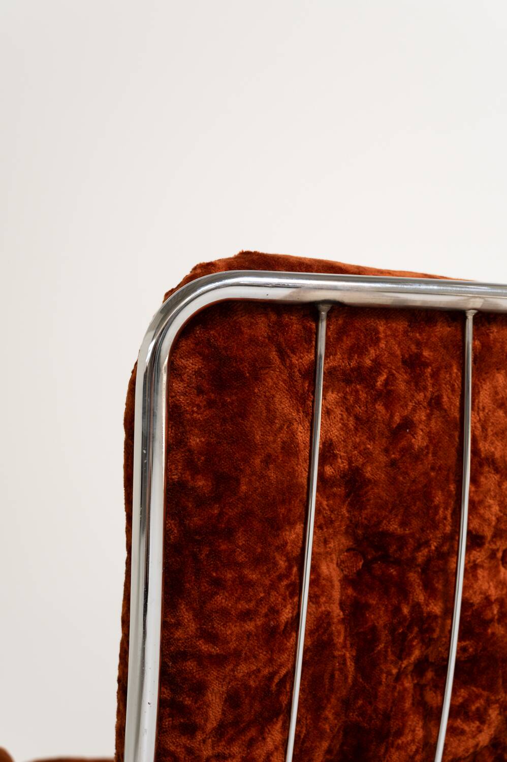 Swedish swivel armchair in velvet, 1970s