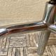 Stool tripod swivel workshop height adjustable skai & chrome vintage 60s
