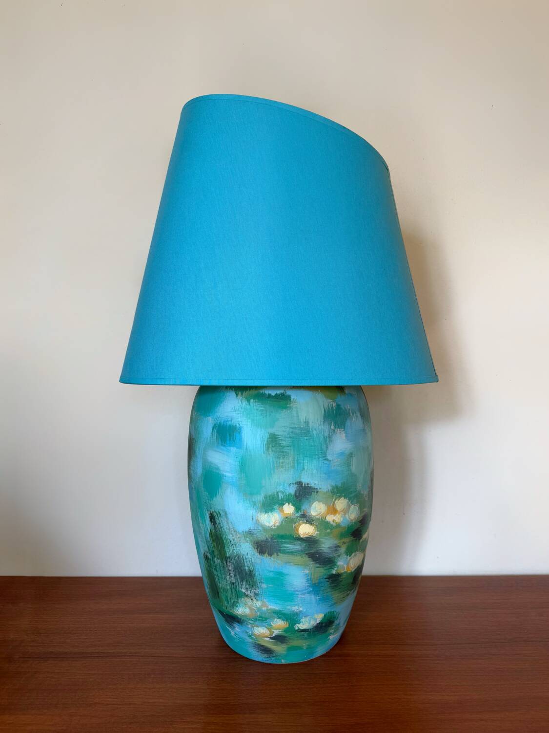 Louis Drimmer “Water Lilies” lamp from the 80s