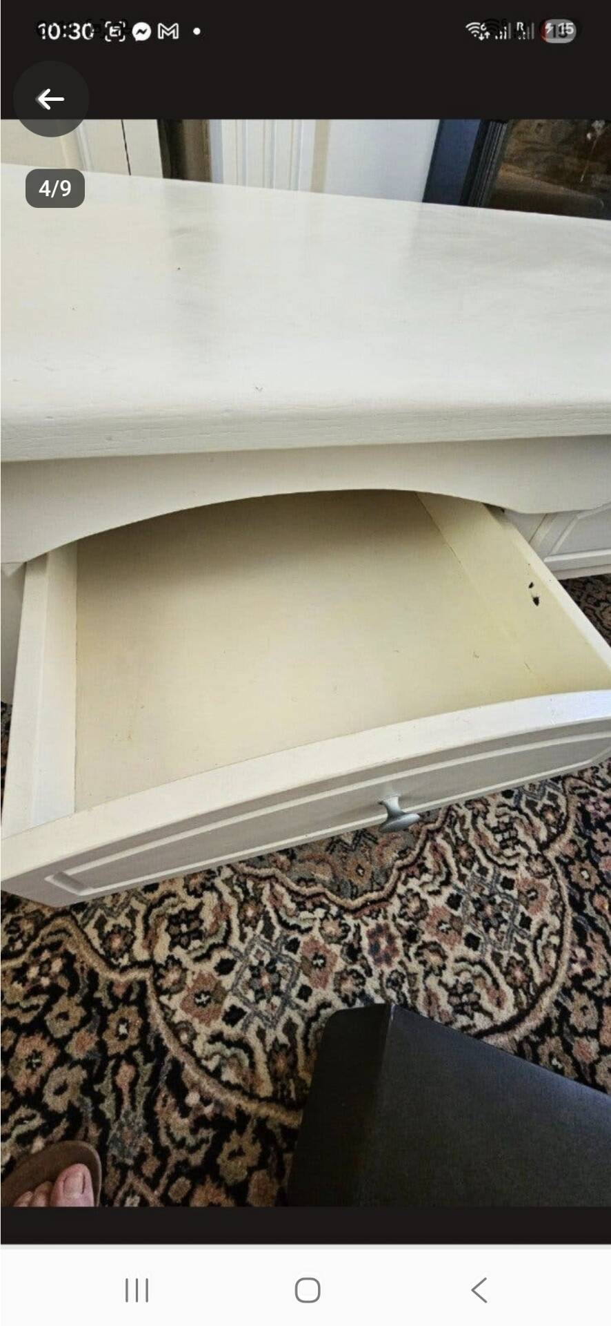 Stylish Country-Style Coffee Table (Antique White) – Great Condition