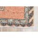 1970s Turkish Oushak Handmade Wool Cotton Orange Runner Rug 85x266