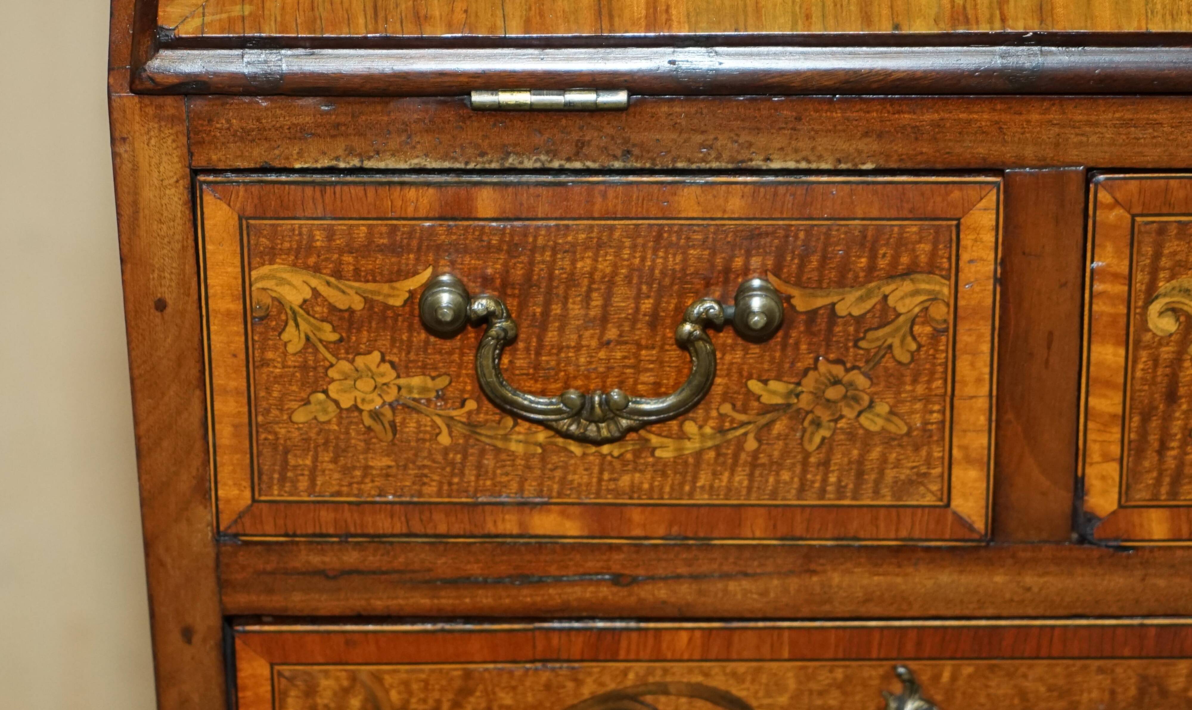 Sheraton Revival Antique Library Desk circa 1840