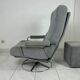 Vintage Gelderland swivel armchair with ottoman Jan des Bouvrie