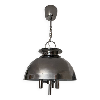 Lustre design Space Age chromé années 70