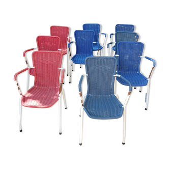 Set of eight scooby-doo chairs