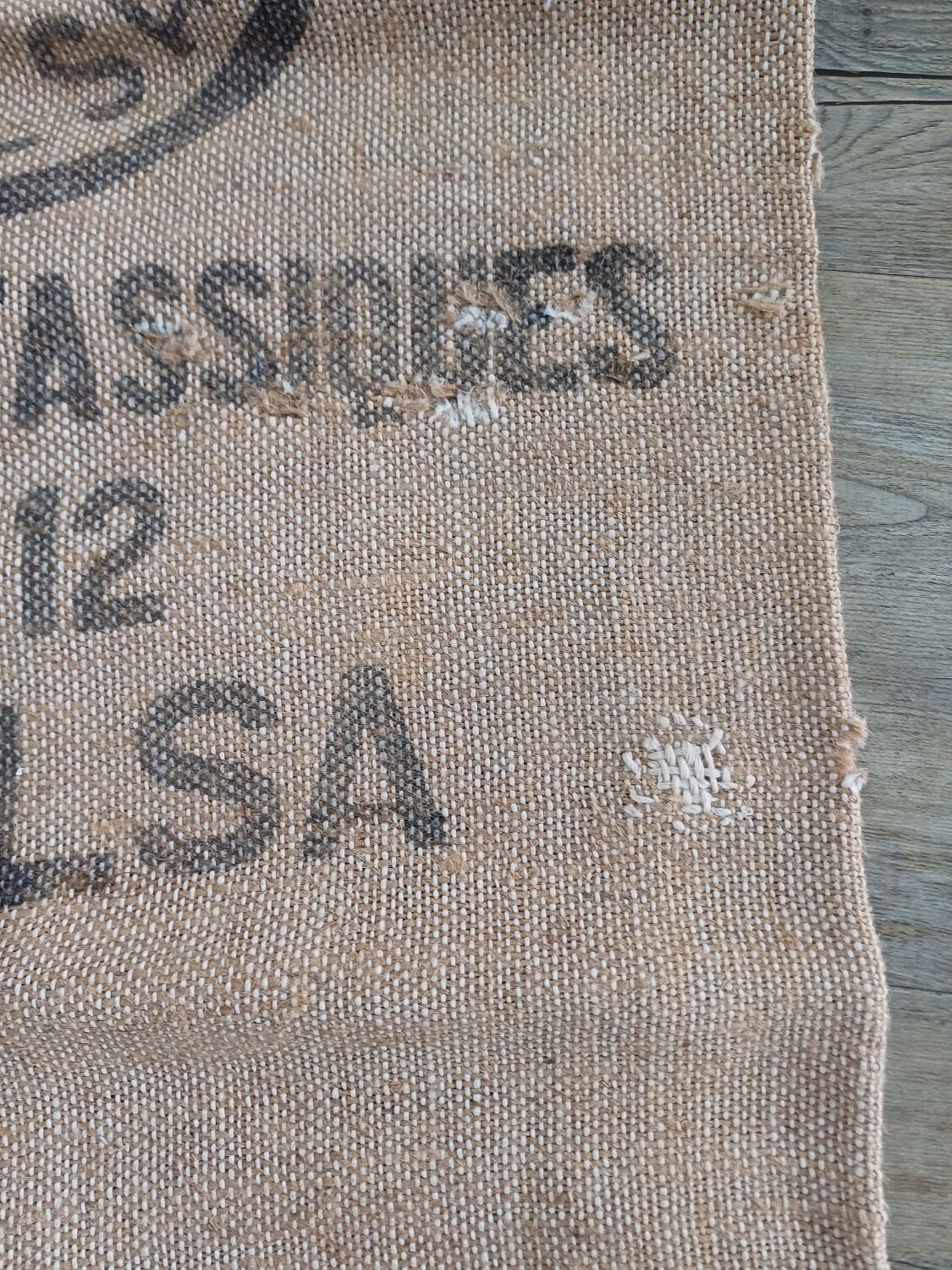 Alsatian burlap bag