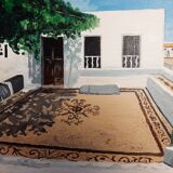 Oil on canvas" Little house in the Cyclades"