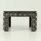 Brutalist coffee table with marble top, Spain, 1960s