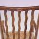 1930s small low spindle-back hearth chair / side chair with wicker seat, Arts & Craft Movement, Morris & Co for Liberty and Co, Stowaway London