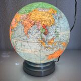 Vintage globe 1950 terrestrial Perrina glass - 19 cm