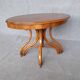 Extending table with vintage bentwood base from the end of the 19th century