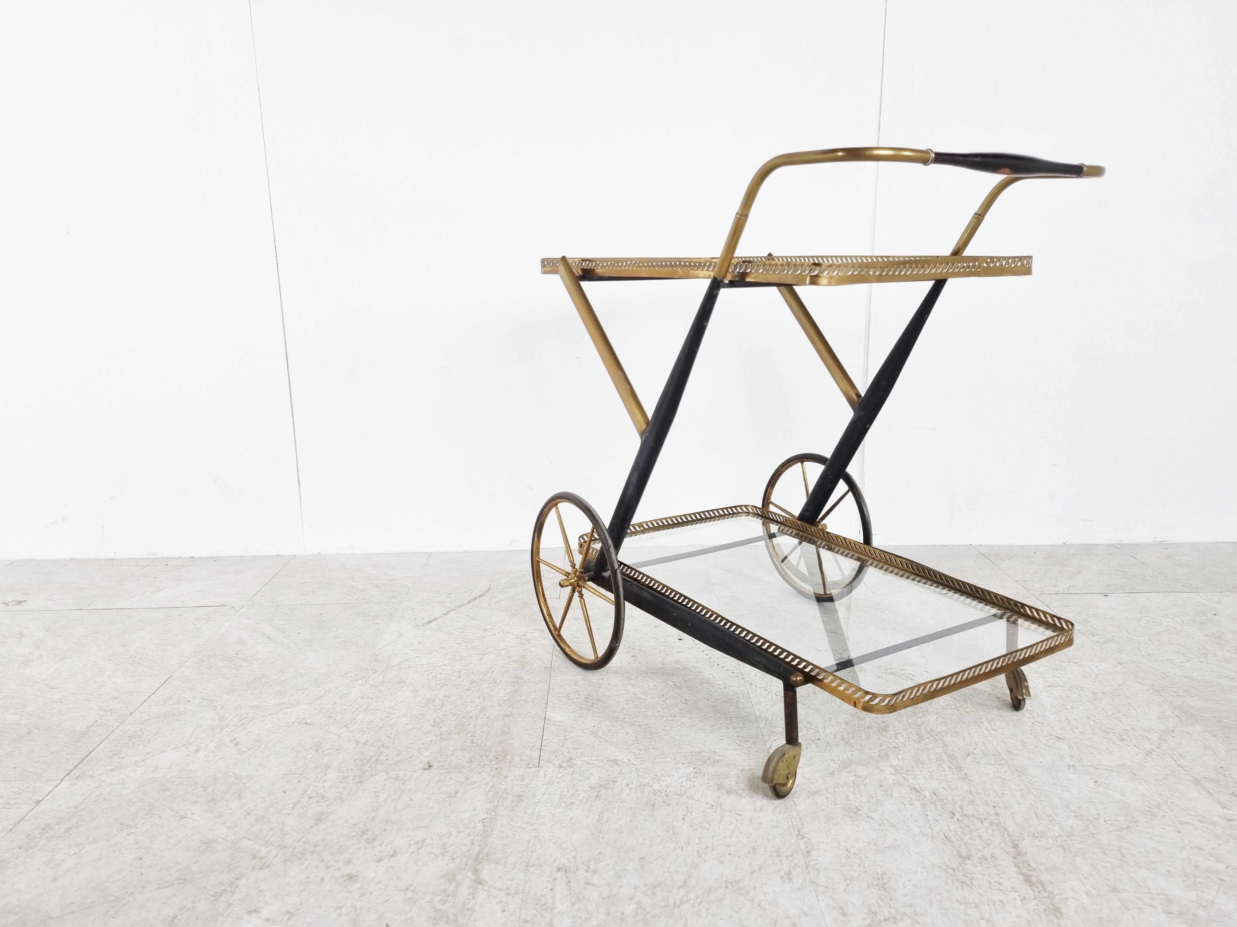 Vintage italian serving trolley