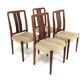 Set of 4 Scandinavian rosewood chairs, Sweden, 1960