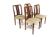 Set de 4 chaises scandinave en palissandre, Suède, 1960