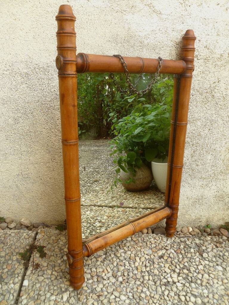 Vintage "bamboo" mirror