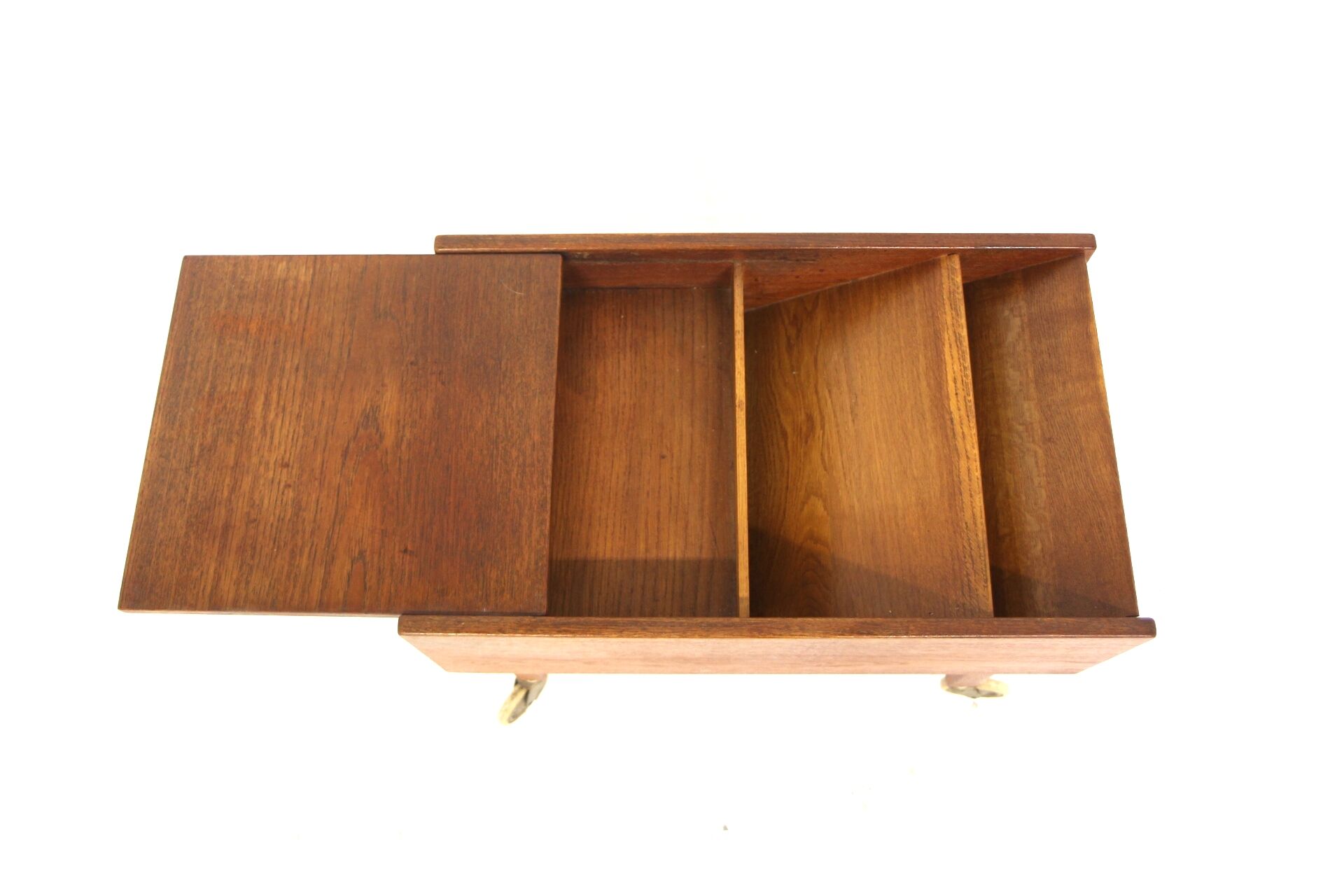 Teak and metal magazine rack, Sweden, 1960