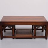 Drexel Chippendale Coffee table and 2 insert Tables 1970s