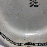 Faience dish "black ass" with floral pattern 18th century