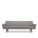 Reupholstered Danish Grey Vintage Sofa, 1960s