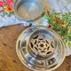 Presse-beurre Coquillor Florador vintage en métal chromé– Art de la ta