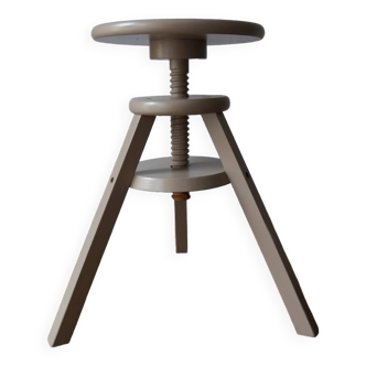 Tabouret d'architecte en bois