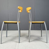 Vintage postmodern Italian dining chairs, 1990s
