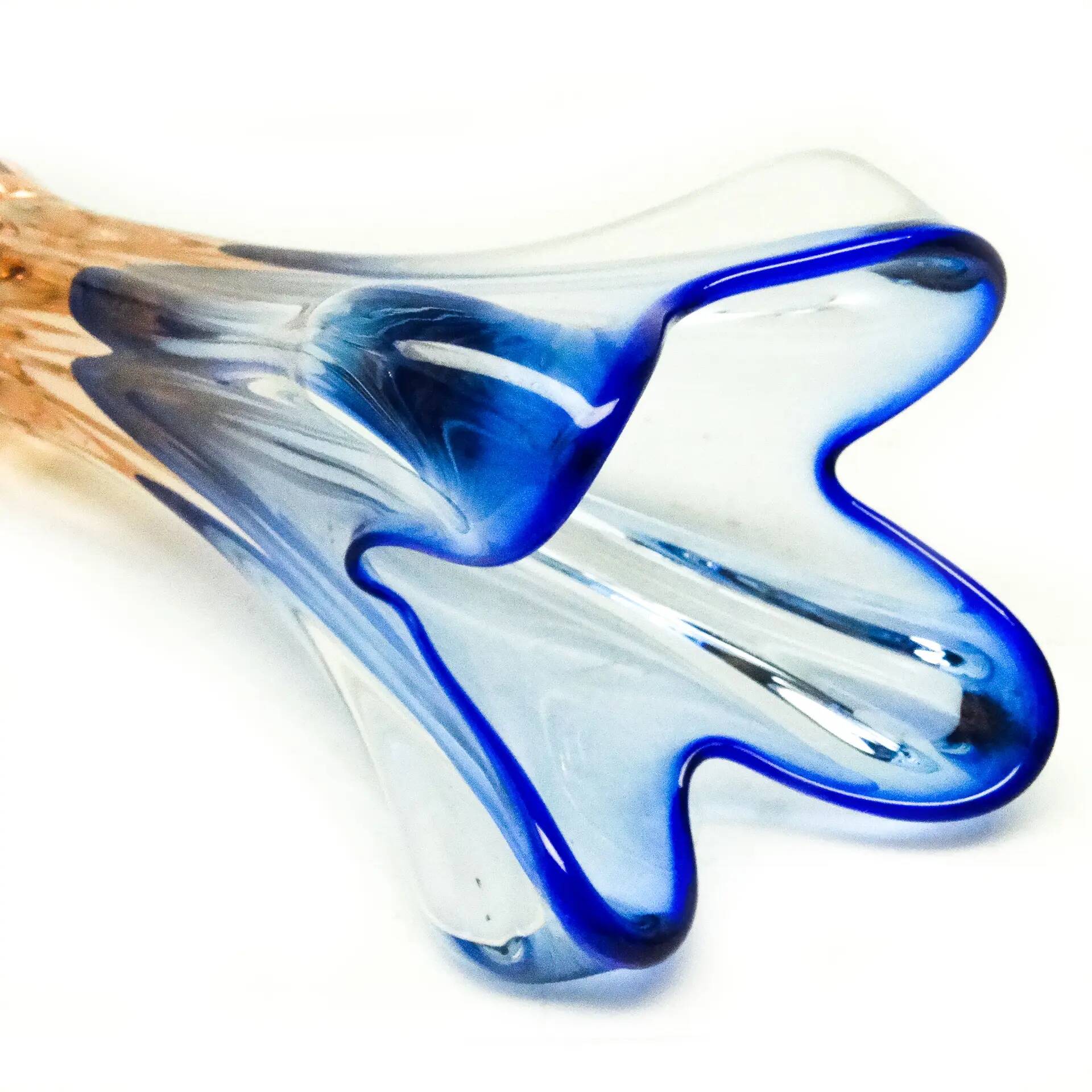 Vase, mid-century modern, glass, designed by J. Hospodka, Czechoslovakia, 1960s