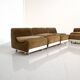 Ensemble de 4 chauffeuses "Orbis" en velours par Luigi Colani pour Colani