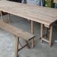 Table de ferme pliante 250 cm, 8/10 personnes