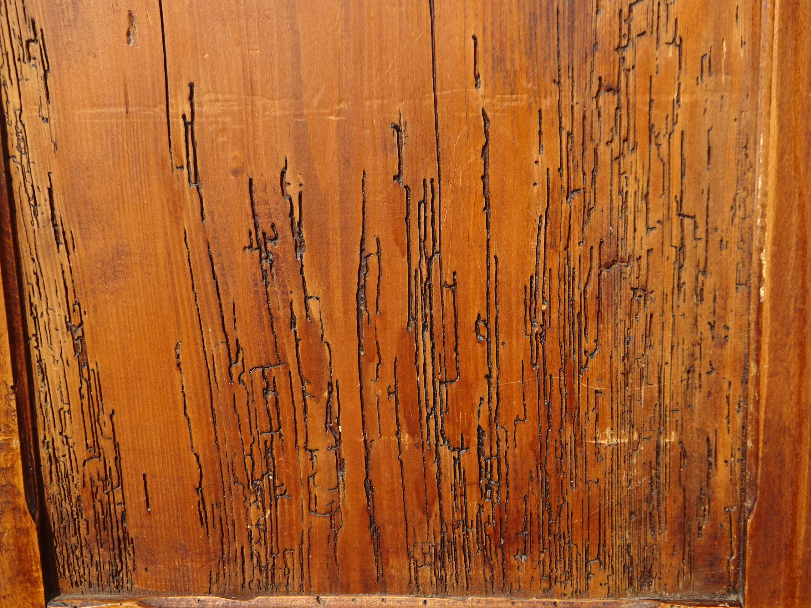 Old Parisian pine sideboard