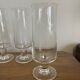 Set of 5 crystal champagne flutes from the 1970s.