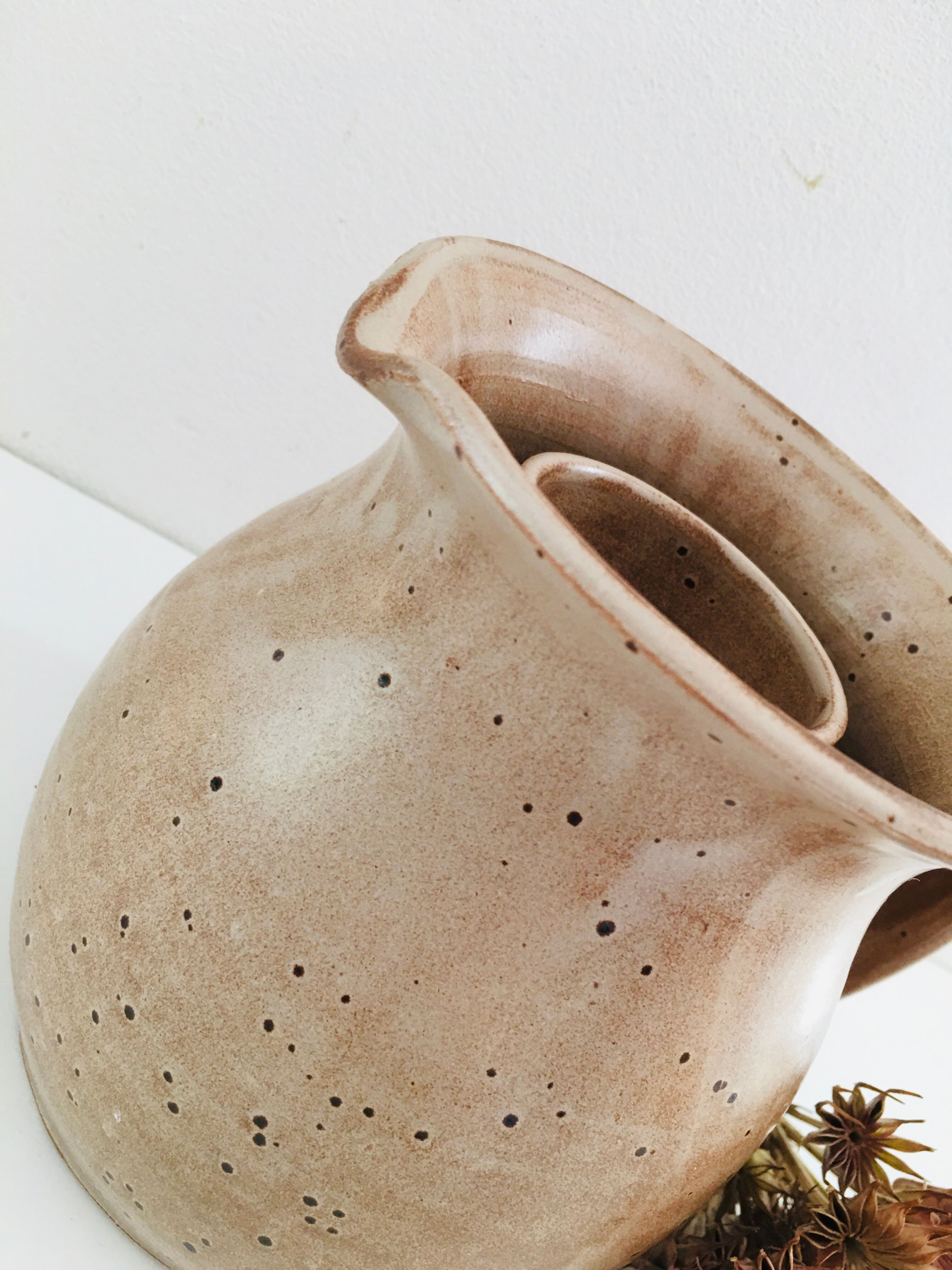 Vintage stoneware pitcher
