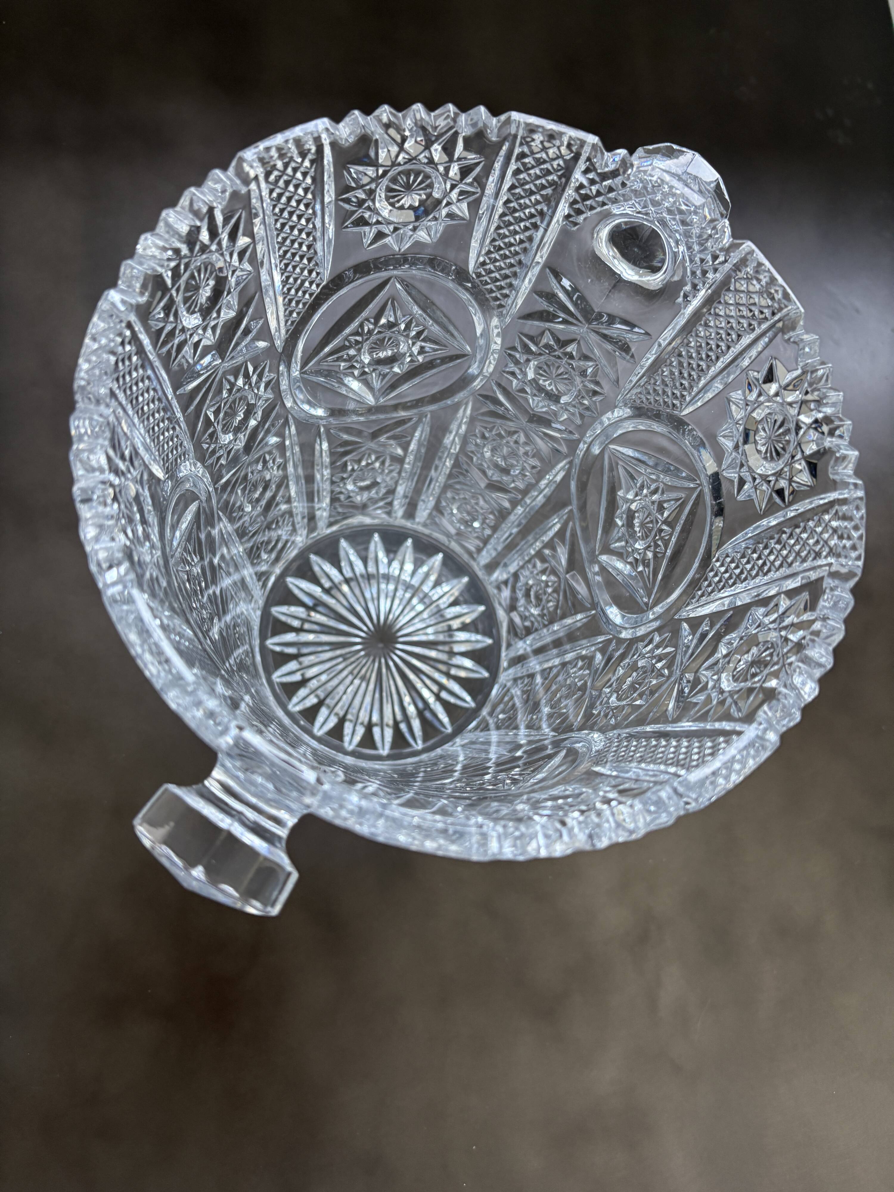 Chiseled Crystal Champagne or Ice Bucket