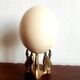 Ostrich egg with swan feet in bronze, Napoleon III