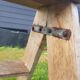 Double wooden stepladder