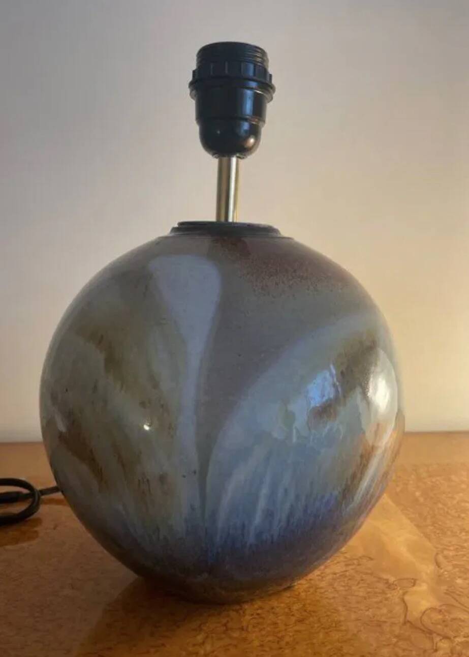 Pied de lampe en céramique artisanale