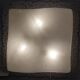 ARTELUCE square wall light in Murano glass and metal from the 70s/80s