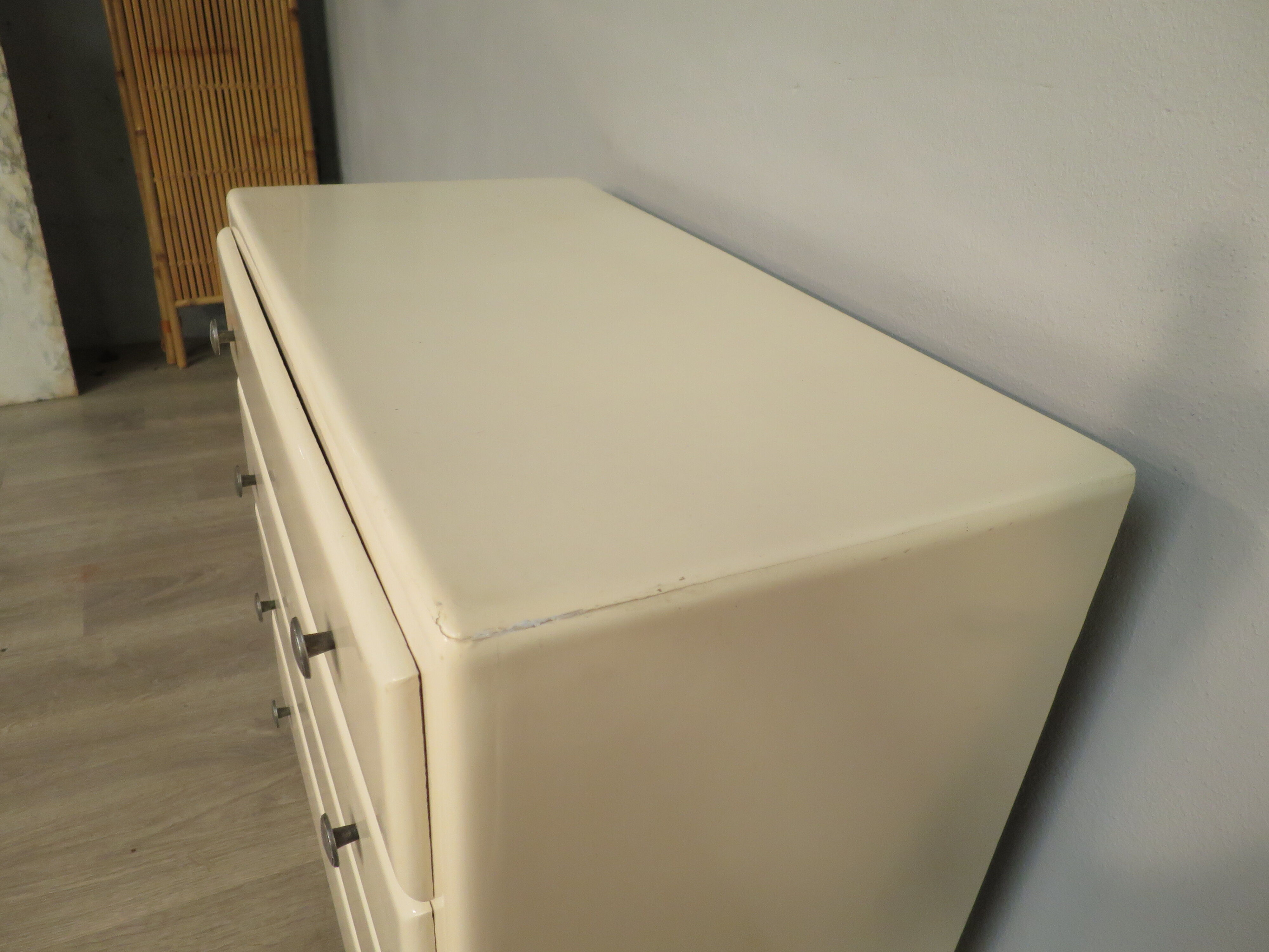 Commode art déco blanche