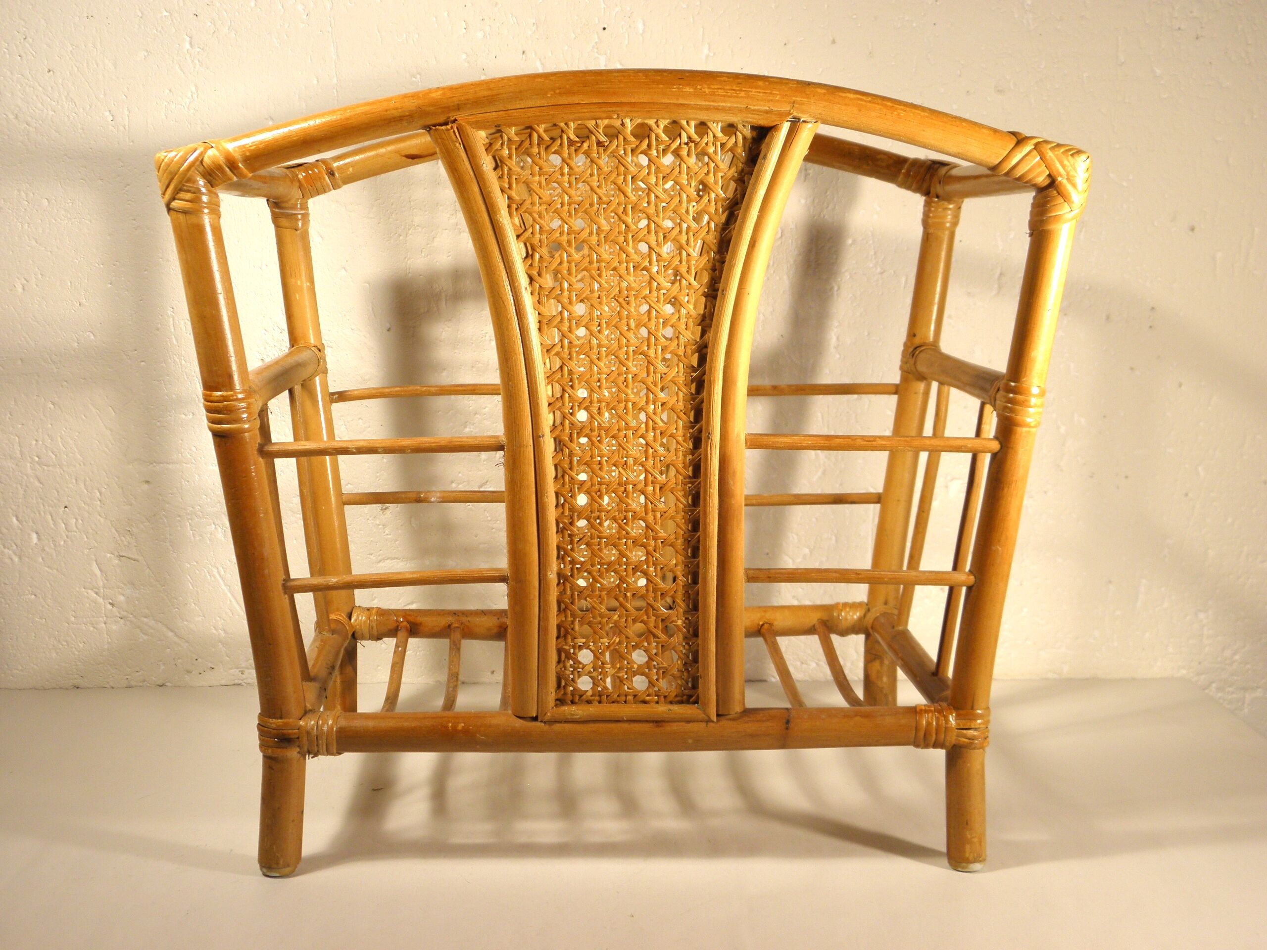 Rattan and canning magazine holders