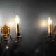 Pair of brass wall sconces by Schroder & Co