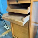 VINTAGE MINI DESK WITH ROLLER SHUTTER / CHILDREN’S DESK
