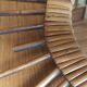 Vintage rattan sun mirror 36cm