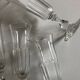 Set of 9 Louis Philippe tulip champagne flutes with flat sides mid 19th