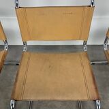 3 B33 Marcel Breuer chairs, 1980, leather