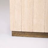 Travertine dining table, 1970s