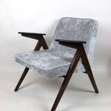 Grey Silver Bunny Armchair by Józef Chierowski, 1970s