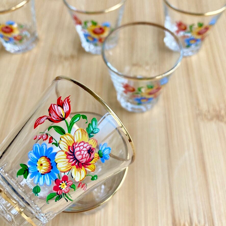 Vintage shot glass 60's