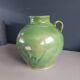 Green glazed terracotta jar