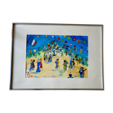 Gouache on paper signed Pito, dated 1972