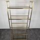 Artelano shelf in metal and smoked glass